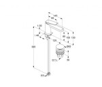 KLUDI - Decus Umyvadlová baterie s výpustí Push-Open, EcoPlus, chrom 542670575
