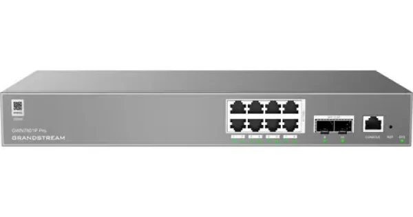 Grandstream GWN7801P Pro / Switch / Managed L2++ / 8x RJ45 1Gb / PoE+ 120W / 2x SFP 2,5G (GWN7801P Pro)