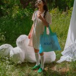 Skládací nákupní taška LOQI MOOMIN Family