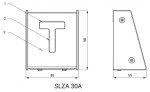 SANELA - Automaty Nástěnný RFID spínač dveřního zámku, matný nerez SLZA 30A