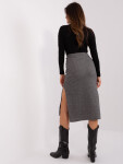 Sukně LK SD 509400.87P šedá černá S