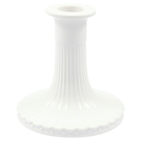 GREEN GATE Keramický svícen Alice White Small, bílá barva, keramika