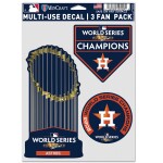 Samolepka Houston Astros MLB 2022 World Series Champions Set (3 ks)% 1 ks