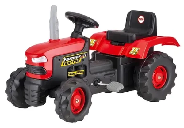 DOLU Šlapací traktor velký červený