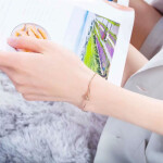 Ocelový náramek Jéssica Rose Gold - chirurgická ocel, Zlatá 17 cm + 5 cm (prodloužení)