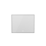 Erga Megan, LED zrcadlo 120x80cm v černém rámu, 3105 lm, 3 barvy světla, zadní osvětlení, ERG-V01-MEGAN-1280-BK