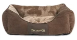 SCRUFFS Pelech Chester Box Bed hnědá / Velikost S / 50 x 40 cm / Žinylka / Hranatý s bočnicemi (974-01170)