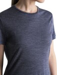 Dámské merino triko krátký rukáv ICEBREAKER Wmns 125 Cool-Lite Sphere III SS Tee, Midnight Navy Heather velikost: M