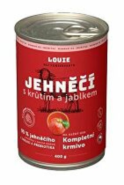 Louie Dog konz. Jehněčí s krůtím,jablk.prebiotiky 400g