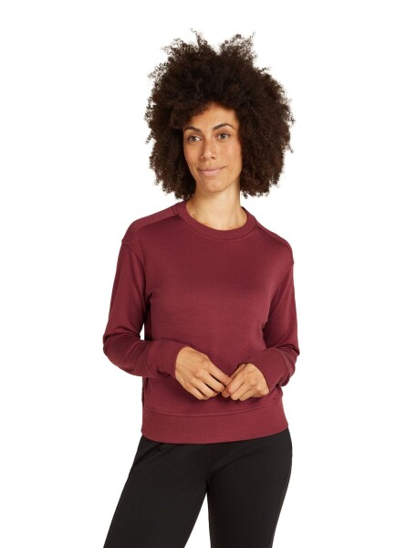 ICEBREAKER Wmns Crush II LS Sweatshirt, Port (vzorek) velikost: S