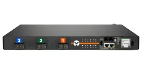 Vertiv PowerIT černá / Rack PDU / s měřením a přepínáním zásuvek / 0U / 11kW / 12x C13/C19 / 240/415V (VP7UU1A0)