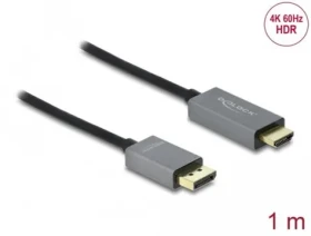 DeLock Kabel DisplayPort 1.4 (M) - HDMI (M) 1m černá (85928)