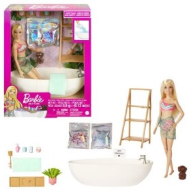 Barbie a koupel s mýdlovými konfetami blondýnka