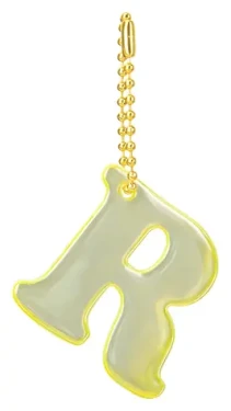 BAAGL Reflexní přívěsek písmeno R / Přívěsek / iniciála / reflexní materiál