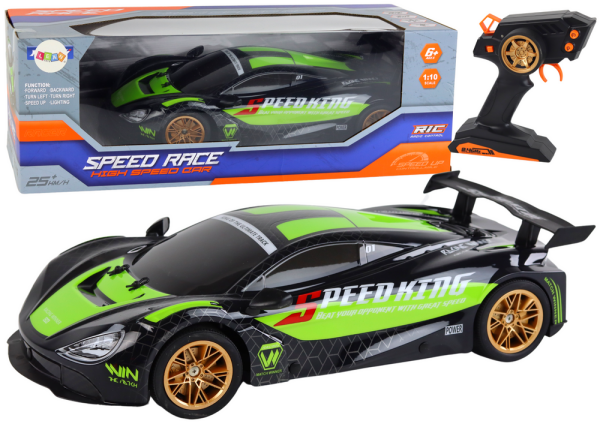 Mamido Auto na dálkové R/C ovládání Speed King 1:10 zelené