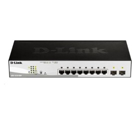 D-Link DGS-1210-08P 10-port Gigabit Smart PoE Switch, 8x GbE PoE+, 2x SFP, PoE 65W, fanless EDF_385512