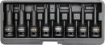 YATO YT-1065 / Sada rázových nástavců 8 ks / T30-T80 torx / CrMo (YT-1065)