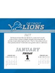 Kalendář Detroit Lions NFL 2027 Tischkalender