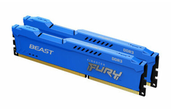 Kingston FURY Beast Blue 16GB (2x 8GB) DDR3 1600MHz / CL10 / DIMM / 1.5V / Non-ECC / Un-Registered (KF316C10BK2/16)