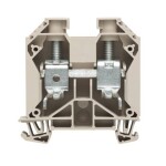 Weidmüller Z-series, Feed-through terminal, Rated cross-section: 2,5 mm², Tension clamp connection, Wemid, Dark Beige, ZDU 2.5 1608510000-100 100 ks