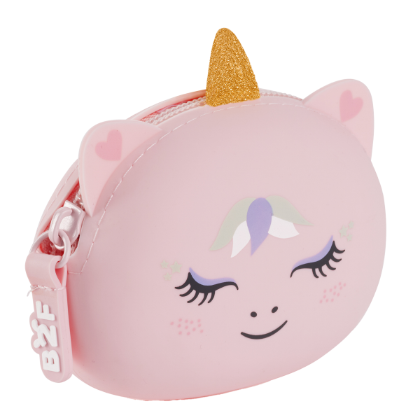 Miquelrius B2F - peněženka se zipem Puppies to go, jednorožec, sv. růžová