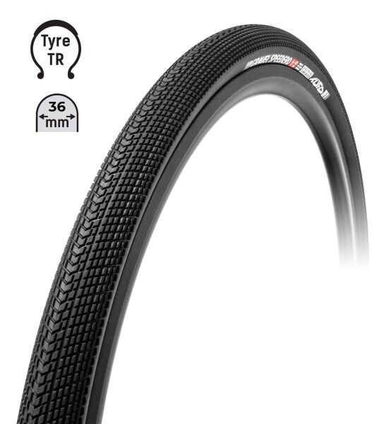 Plášť TUFO Gravel SPEEDERO 700 x 36C, bezdušový, černý