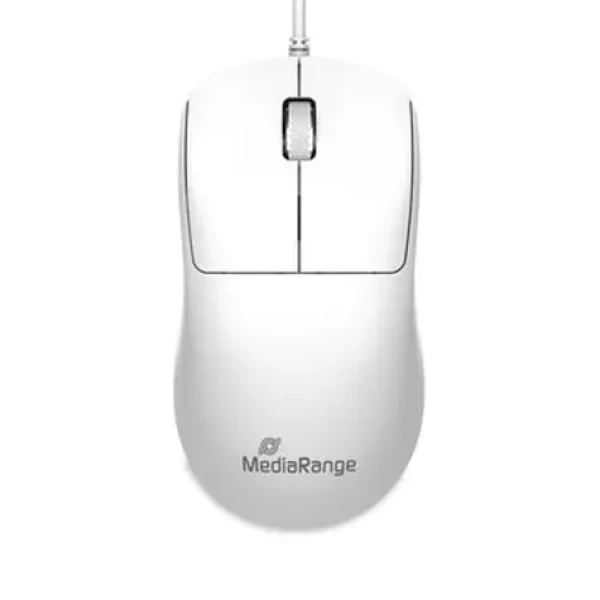 MediaRange MROS255 bílá / Optická myš / 1000 DPI / USB / 3 tlačítka / 1,5 m (MROS255)