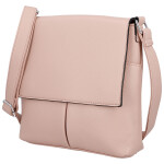 Stylová dámská koženková crossbody kabelka Katia, růžová