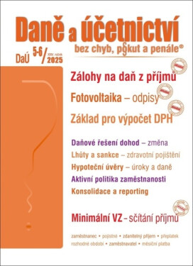 DaÚ č. 5-6/2025 - Zálohy na daň z příjmů - Kolektiv autorú