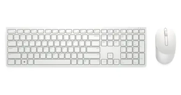 DELL KM5221W GER bílá / Set bezdrátové klávesnice a myši / GER layout / USB přijímač 2.4GHz / 1600 DPI (KM5221W-WH-GER)