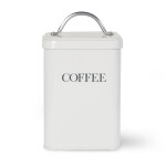 Garden Trading Plechová dóza Coffee Chalk, šedá barva, kov