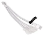 Alphacool Y-Splitter PWM bílá / Rozbočovací kabel / 4-pin na 3x 4-pin PWM / 15 cm (18725)
