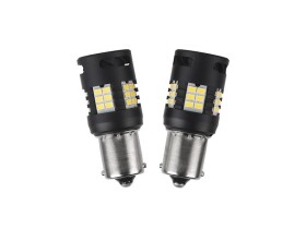 Autožárovka LED BA15S 12V CARCLEVER 30LED 3020SMD bílá 2ks