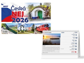 Česká nej kalendář 2026 - stolní kalendář