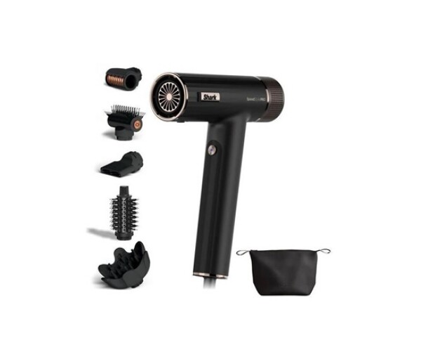 Shark HD752EU SpeedStyle Pro fén na vlasy, 1750 W, 3 rychlosti, 4 teploty, černá