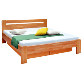 Masivní postel Maribo 2, 160x200, vč. roštu, bez matrace, višeň