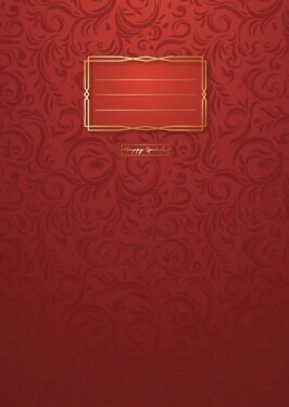 Sešit Premium červené ornamenty A5 - Sešity