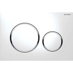 GEBERIT - Duofix Set předstěnové instalace, klozet Alpha se sedátkem, tlačítko Sigma20, bílá/chrom SANI11CD3110