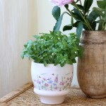 Chic Antique Obal na květiny Papillon Ø 15 cm, multi barva, keramika