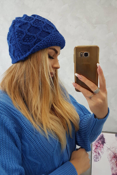 Fleecová čepice Roma Bis K235 cornflower UNI