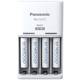 Panasonic Basic BQ-CC51 + 4x eneloop AAA síťová nabíječka NiMH AAA, AA
