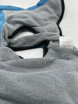 Aero zimní bunda pro psa s postrojem Barva: Modrá, Délka zad (cm): 23, Obvod hrudníku: 34 - 38 cm