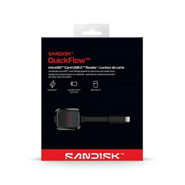 SanDisk QuickFlow microSD / Čtečka karet / USB-C (SDDR-B751-GNANN)