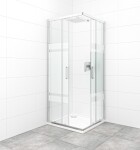 Sprchový kout čtverec 80x80 cm SAT TEX SATBKTEXQ80CRS SATBKTEXQ80CRS