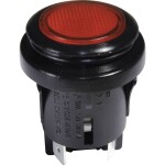 C & K Switches U811J85W3GE223 tlačítko 120 V, 28 V/DC 1 A 1x zap/(zap) červená (š x v) 15.24 mm x 12.70 mm 1 ks Bulk