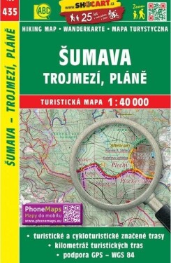 SC 435 Šumava - Trojmezí, Pláně 1:40 000