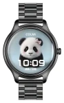Colmi L28 černé, ocelový řemínek / Chytré hodinky / AMOLED / Bluetooth hovory / IP68 (L28 Black steel)