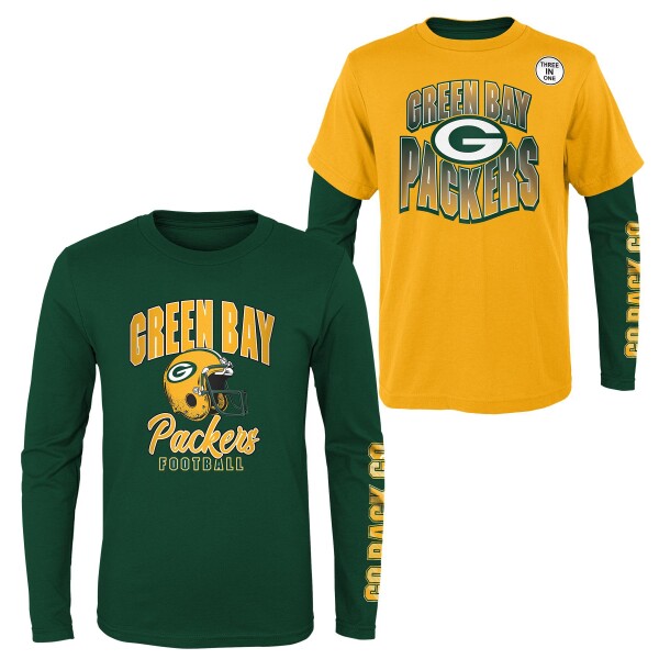 Outerstuff Dětské tričko Green Bay Packers NFL Game Day 3-in-1 Combo Shirt (YOUTH)