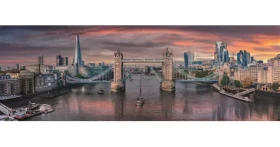 Clementoni 39896 Panoramatické puzzle Přes řeku 1000 dílků