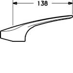 HANSA - Medica Ovládací páka, chrom 01880076